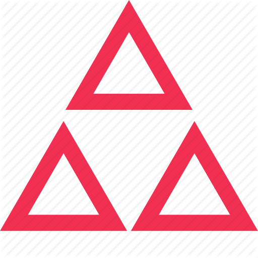 Creative, Three, Triangles Icon