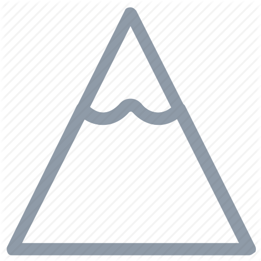 Hill, Mountain, Nature, Snowy Mountain, Triangle Shape Icon