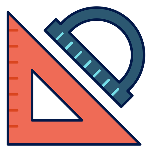 Triangle And Protractor Icon