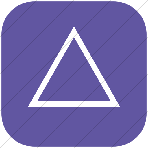 Flat Rounded Square White On Purple Classic Arrows