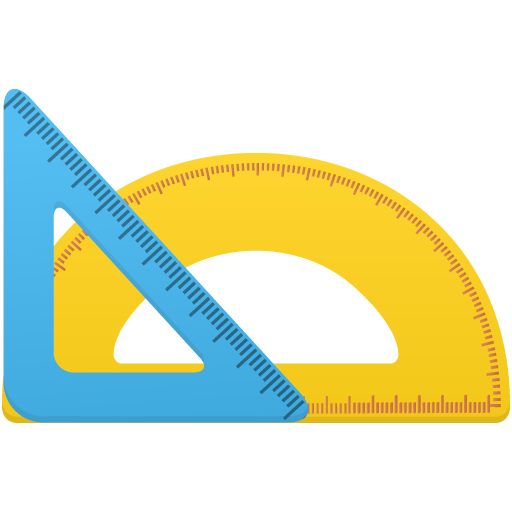 Triangle Ruler And Protractor Icons Download Free Icons