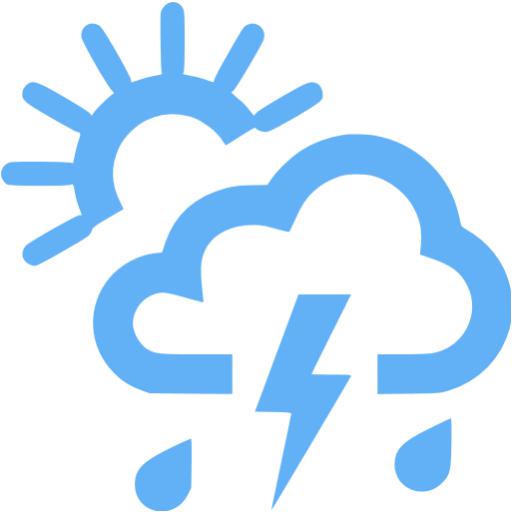 Tropical Blue Chance Of Storm Icon