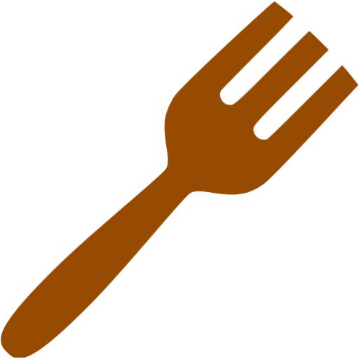 Brown Fork Icon