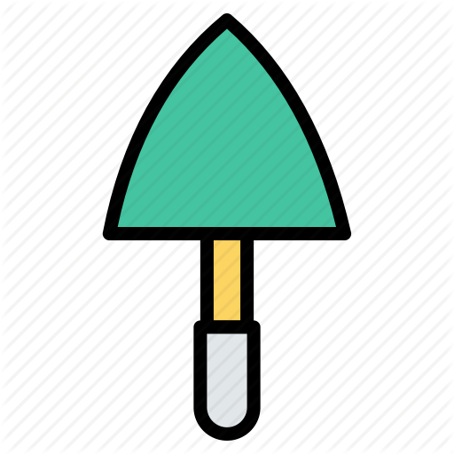 Construction, Equipment, Gardening, Tools, Trowel Icon
