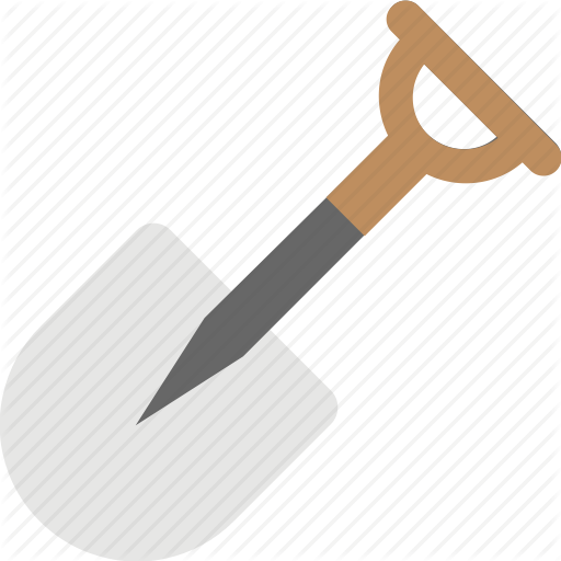Construction Tool, Gardening Tool, Shovel, Spade, Trowel Icon