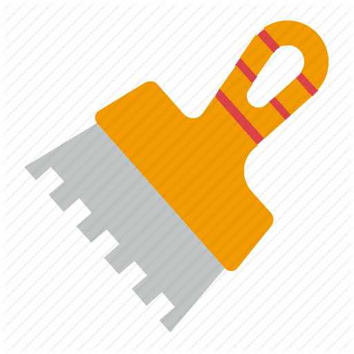 Notched, Tool, Tools, Trowel Icon