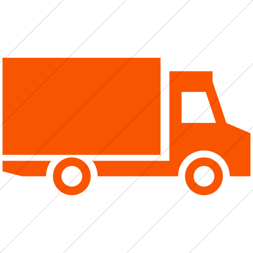 Simple Orange Ocha Humanitarians Logistics Truck Icon