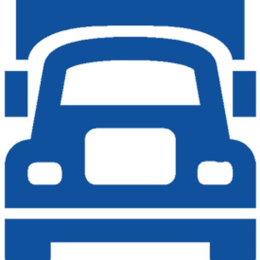 Cropped Rented Truck Driver Icon Rented Truck Driver