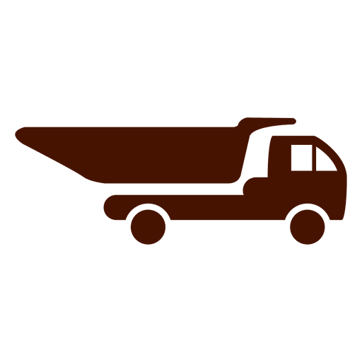 Dump Truck Silhouette Icon