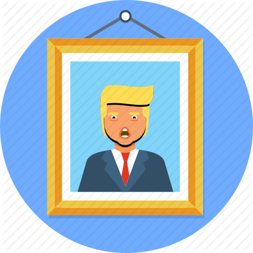 Frame, Paint, Picture, Trump, Wall Icon