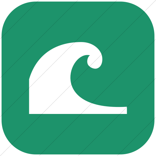 Flat Rounded Square White On Aqua Ocha Humanitarians