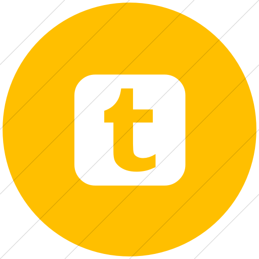 Flat Circle White On Yellow Bootstrap Font Awesome