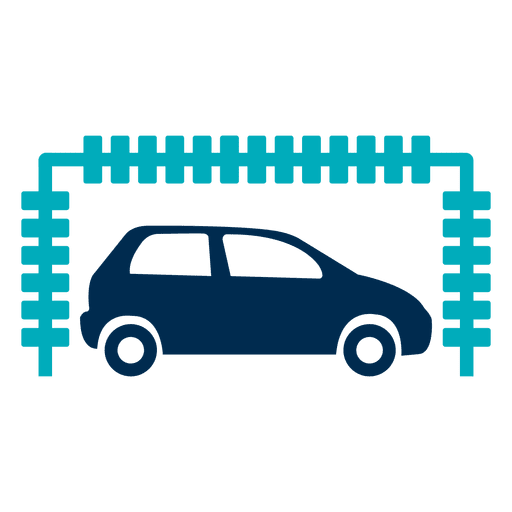 Car In Tunnel Wash Icon