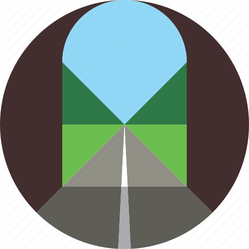 Drive, Highway, Road, Travel, Tunnel Icon