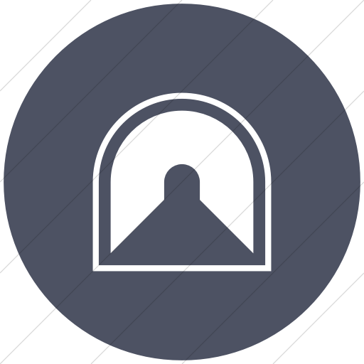 Flat Circle White On Blue Gray Ocha Humanitarians