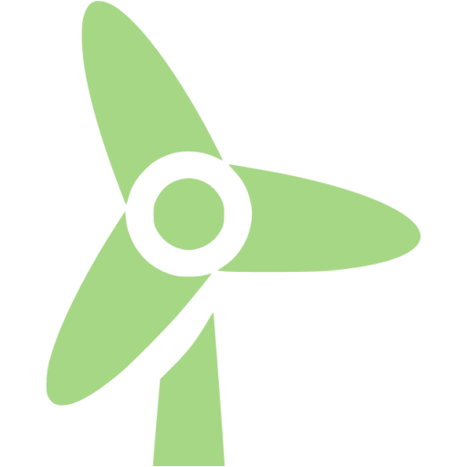 Guacamole Green Wind Turbine Icon