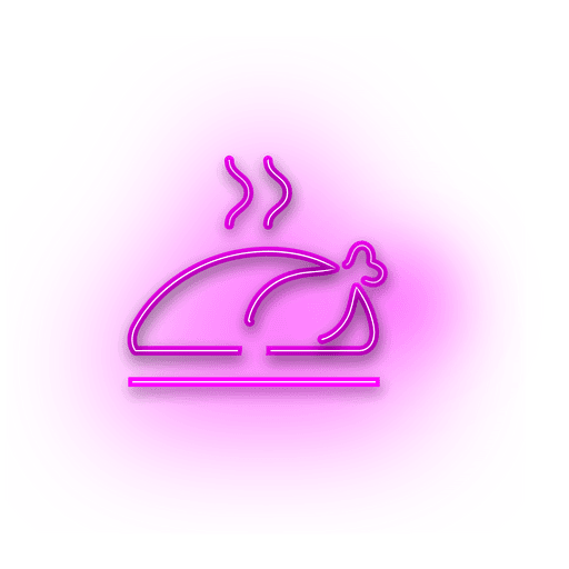 Neon Purple Turkey Icon