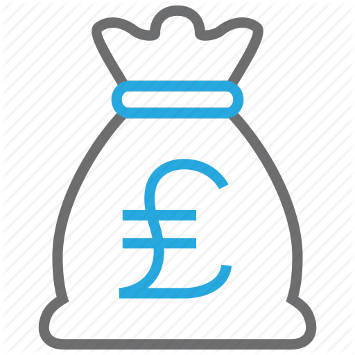 Credit, Currency, Debit, Money, Pound, Profit, Turnover Icon