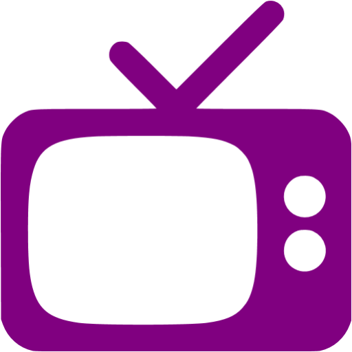 Purple Tv Icon