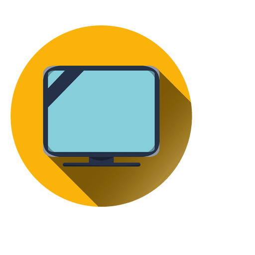 Television Round Icon