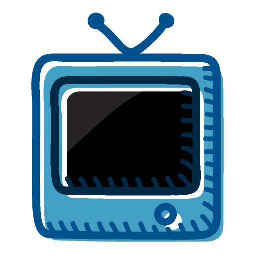 Blue Tv Icon Free Icons Download