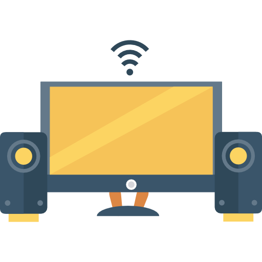 Tv Speaker Icon Network And Communications Dinosoftlabs