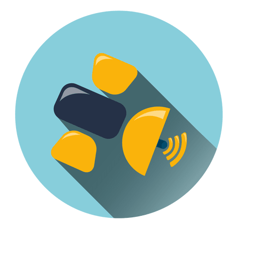 Satellite Network Circle Icon