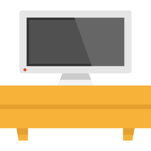 Tv, Technology, Furniture Icon