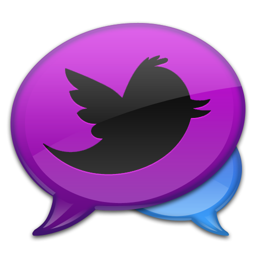 Purple Tweet Icon