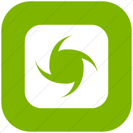 Flat Rounded Square White On Green Ocha Humanitarians