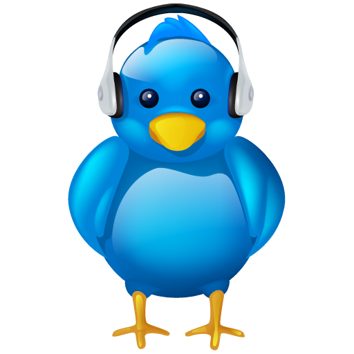 Twitter, Audio, Social, Logo, Tweet, Music, Headphones, Volume
