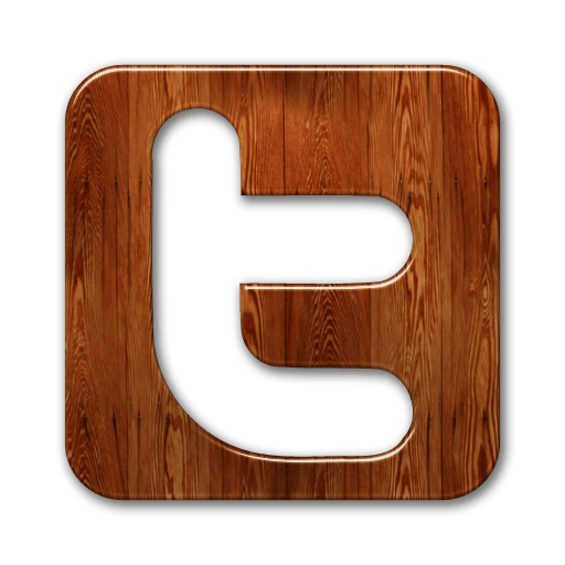 Twitter Wood Symbol Icon