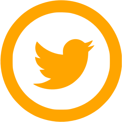 Orange Twitter Icon
