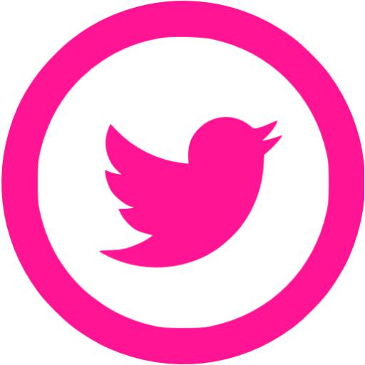 Deep Pink Twitter Icon
