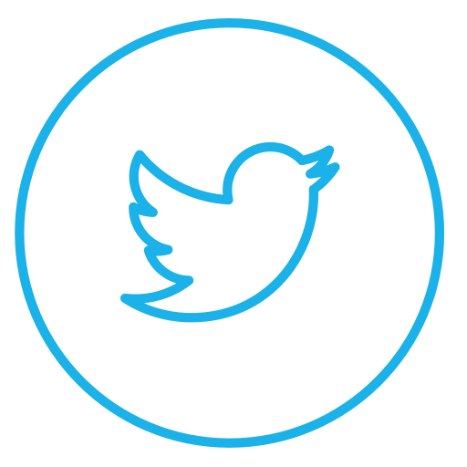 White Circle Twitter Icon