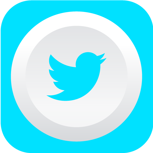 Twitter Icon Rounded Flat Social Iconset Graphicloads