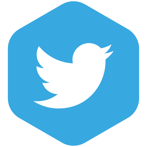 Social, Media, Twitter, Hexagon Icon Free Of Social Media