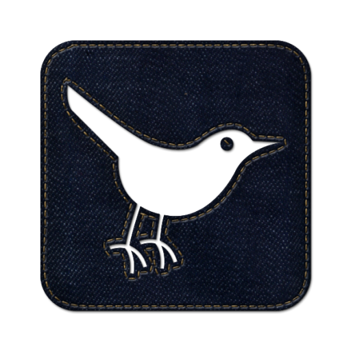 Twitter Square Icon Blue Jeans Social Media Iconset