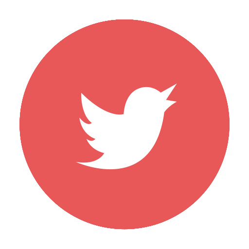 Red, Twitter, Social, Tweet, Circular, Media, Tw, Modern, T Icon
