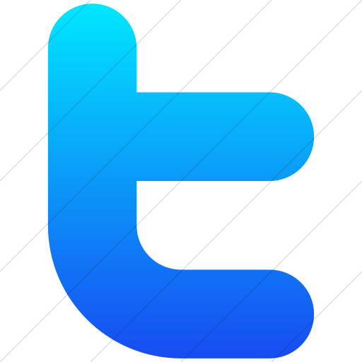 Simple Ios Blue Gradient Broccolidry Twitter Icon
