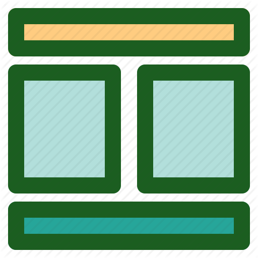 Column, Layout, Marketing, Networking, Online, Two Icon