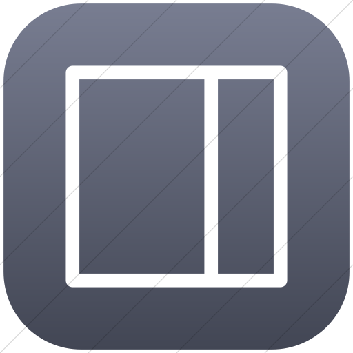 Flat Rounded Square White On Blue Gray Gradient Layouts