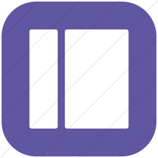 Flat Rounded Square White On Purple Layouts Rounded