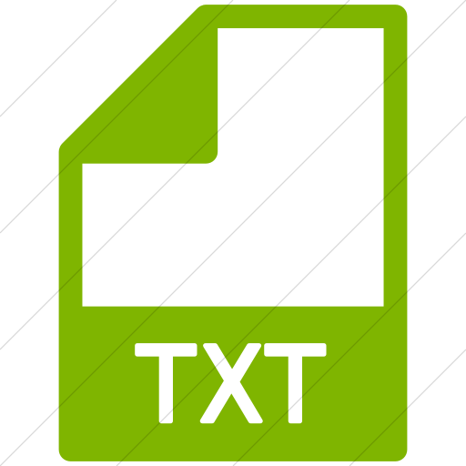 Simple Green Mime Types Document Txt Icon