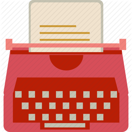 Document, Publish, Typewriter Icon