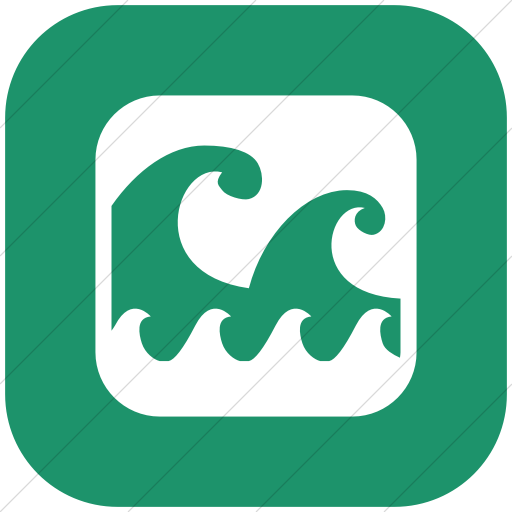 Flat Rounded Square White On Aqua Ocha Humanitarians