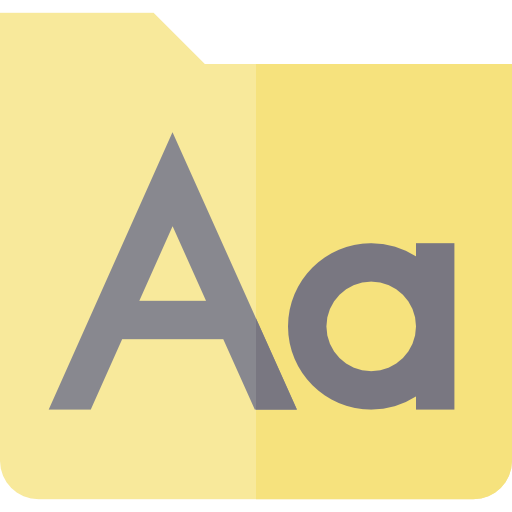 Fonts, Folder, Font, Text, Option, Style, Signs, And Folders