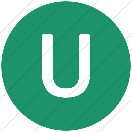 Flat Circle White On Aqua Alphanumerics Uppercase