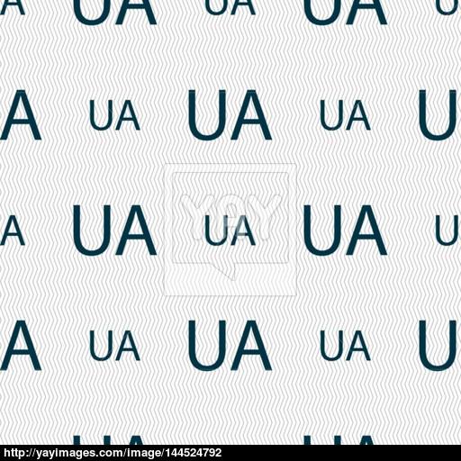 Ukraine Sign Icon Symbol Ua Navigation Seamless Abstract