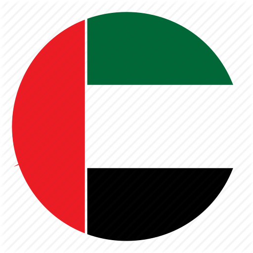 Color, Country, Flag, Middle East, Nation, Round, Uae Icon
